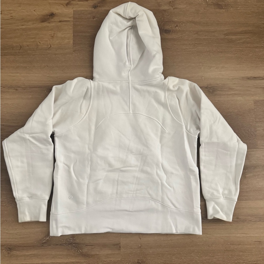lululemon athletica White Pullover Hoodie with Hood and Long Sleeves